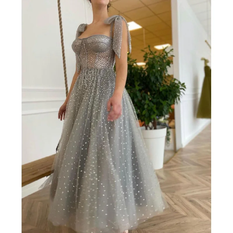 Retro - Style Bubble - Sleeve Maxi DressesFashionSierra - Elegant Prom Dress