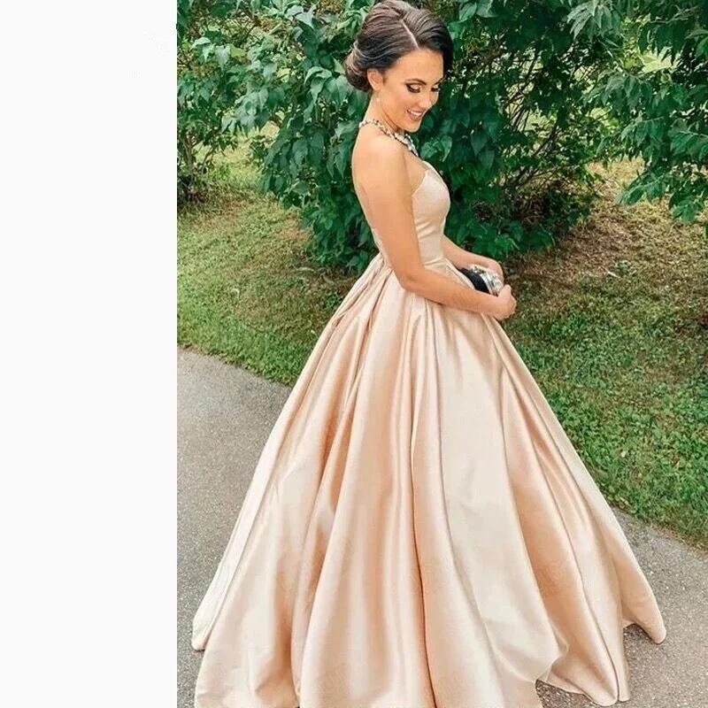 Maxi Dresses with Double - Layered Skirts for a Flowing EffectFashionSierra - Puffy A Line Prom Dresses