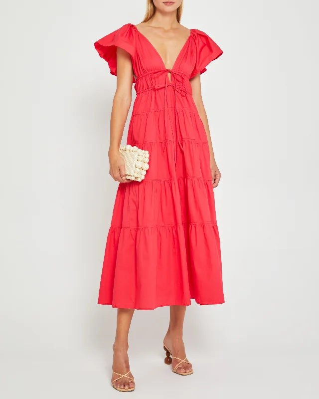 Maxi Dresses with Back Cut - Outs for a Sexy and Alluring LookFallen Dress