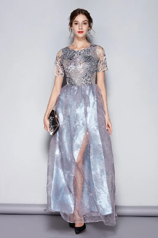 Gothic - Style Black Maxi Dresses for Alternative EventsFashionSierra - Layered Elegant Party Dresses Prom Long Maxi Runway Dresses