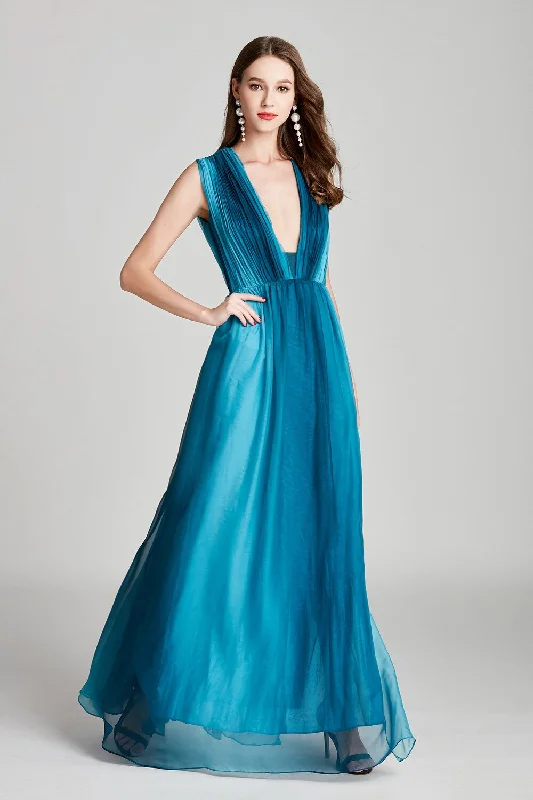Maxi Dresses with Double - Layered Skirts for a Flowing EffectFashionSierra - Fashion Floor Length Prom Dresses Party Foral Dressses