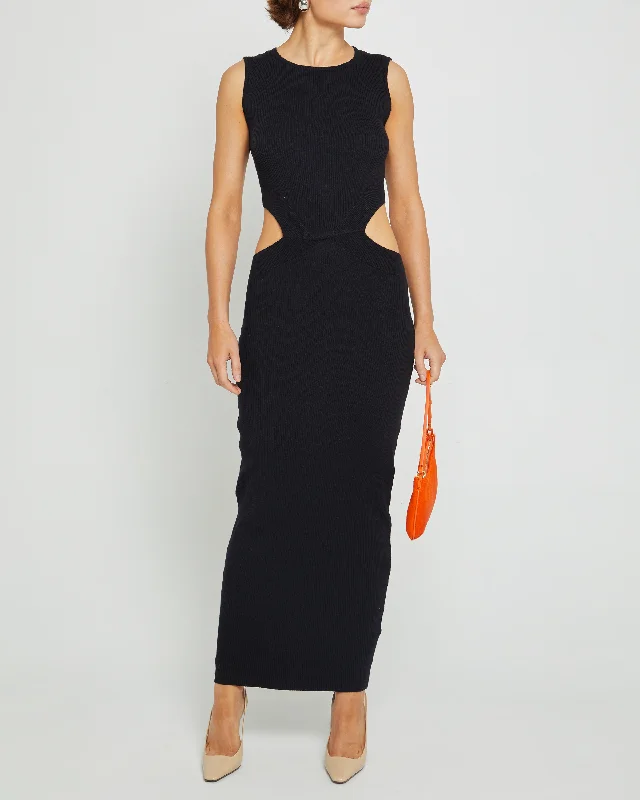 Gothic - Style Black Maxi Dresses for Alternative EventsBrielle Dress