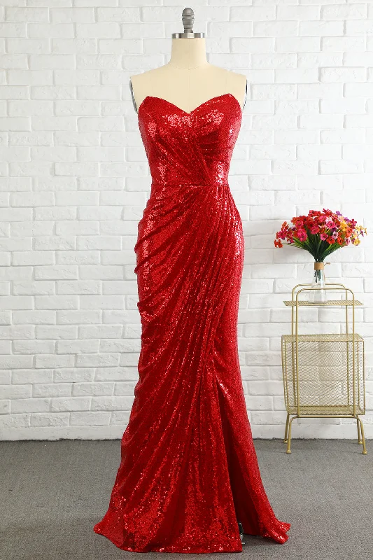 "VIP Sale: Extra 15% Off on Women's Dresses for Our Loyal Customers"Sheath Sweetheart Red Sequins Prom Dress with Sequins "VIP Sale: Extra 15% Off on Women's Dresses for Our Loyal Customers"Sheath Sweetheart Red Sequins Prom Dress with Sequins