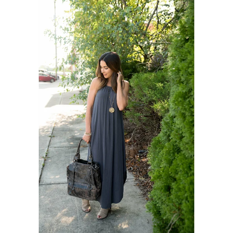 Maxi Dresses for Baby ShowersSlate Basic Maxi