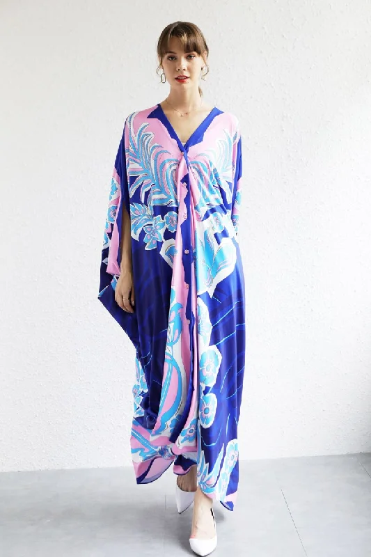 Plus - Size Maxi Dresses with Slimming EffectsFashionSierra - Elegant Loose Design Fashion Casual Robes Maxi Dresses