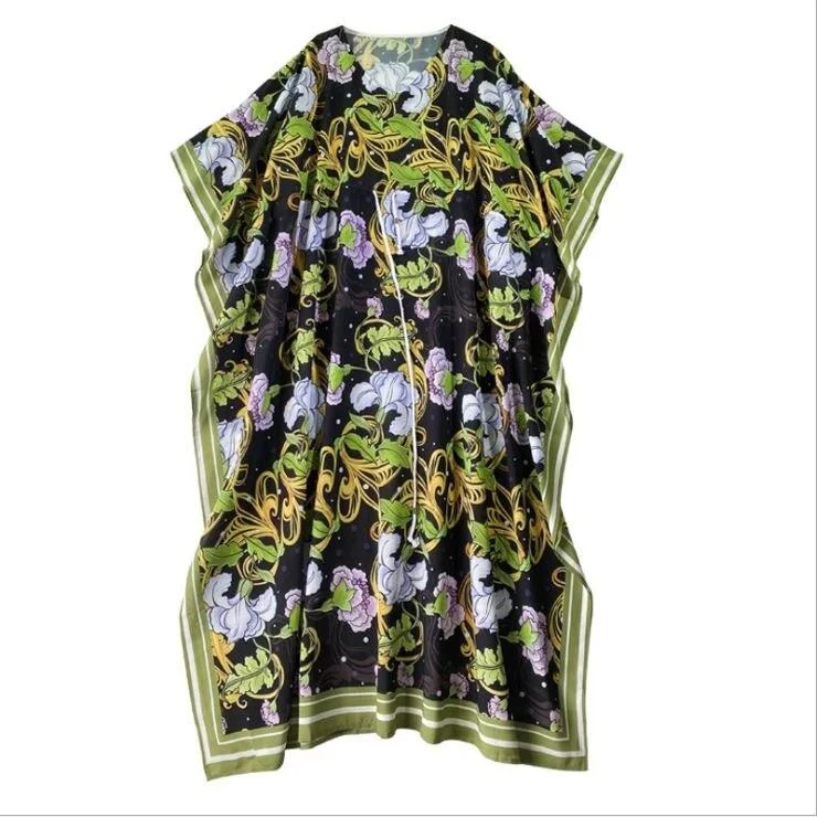 Maxi Dresses with Geometric Patterns for a Modern TwistFashionSierra - Printed Empire Waist Lace Up Maxi Dress Robes