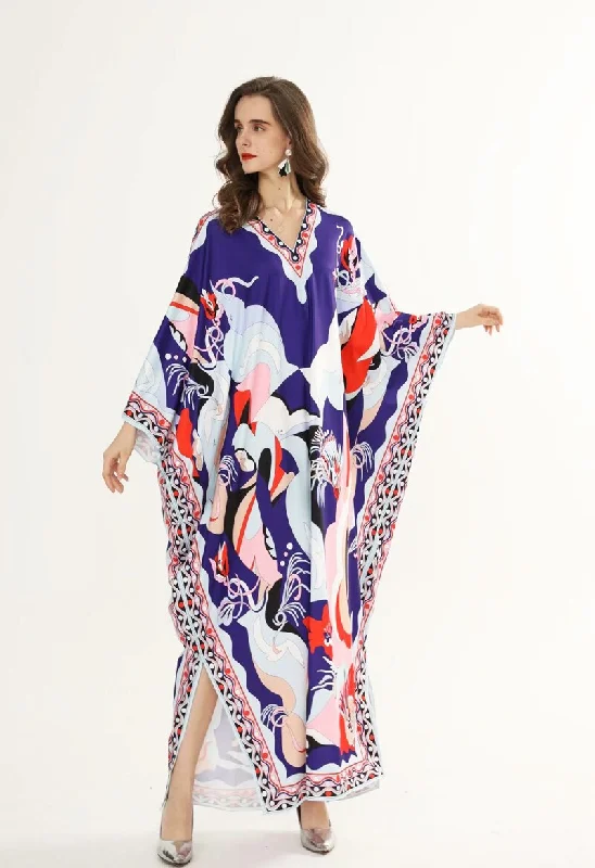 Sturdy Canvas Maxi Dresses for Outdoor AdventuresFashionSierra - Printed Sexy Side Split Fashion Casual Long Maxi Dresses