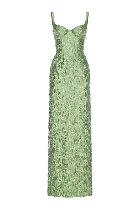 Bohemian Embroidered Party Dresses for Ladies' Beach PartiesBrocade Bamboo Dress