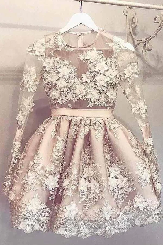 Party Dresses with Pleated Tulle Skirt and Sequined Geometric Shapes for Ladies' Princess and Modern LookCute Long Sleeve Homecoming Dress Short Prom Dress Party Dress PD362 Party Dresses with Pleated Tulle Skirt and Sequined Geometric Shapes for Ladies' Princess and Modern LookCute Long Sleeve Homecoming Dress Short Prom Dress Party Dress PD362