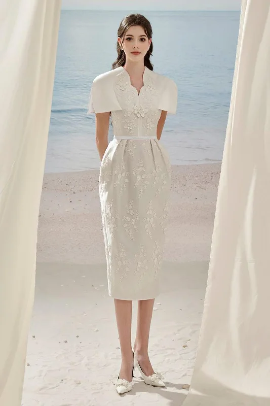 Sleeveless silk midi dress for a sophisticated summer styleEvelyn Sheath Hip Pleated Taffeta Midi Dress