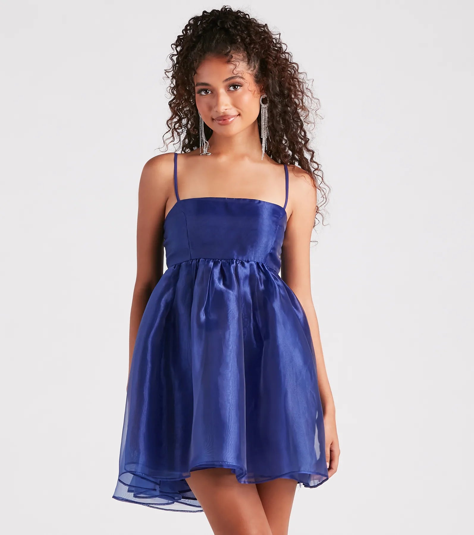 Party Dresses with Lace Insertions on the Skirt and Beaded Waistband for Ladies' Feminine and Glamorous LookHarlow Square Neck Babydoll Party Dress Party Dresses with Lace Insertions on the Skirt and Beaded Waistband for Ladies' Feminine and Glamorous LookHarlow Square Neck Babydoll Party Dress