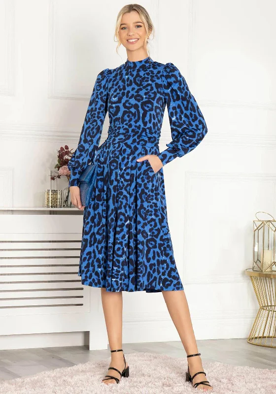 Midi dress for a city break to explore in style and comfortJolie Moi Kathryn Long Sleeve Midi Dress, Blue Midi dress for a city break to explore in style and comfortJolie Moi Kathryn Long Sleeve Midi Dress, Blue
