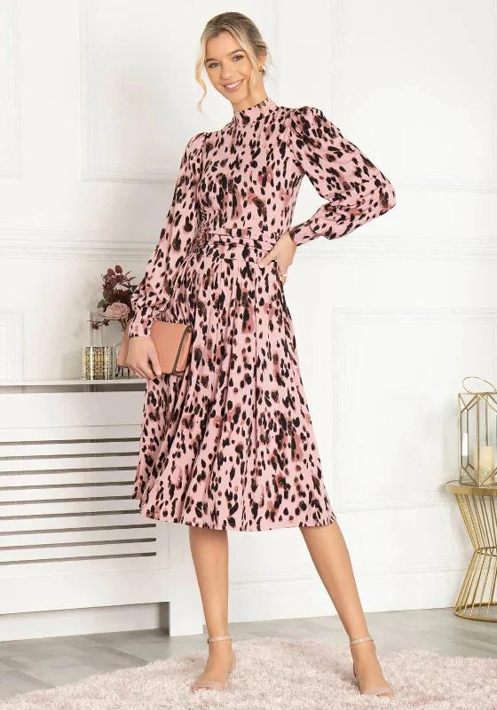 Midi dress for a music festival with a bohemian - inspired outfitJolie Moi Kathryn Long Sleeve Midi Dress, Pink Midi dress for a music festival with a bohemian - inspired outfitJolie Moi Kathryn Long Sleeve Midi Dress, Pink