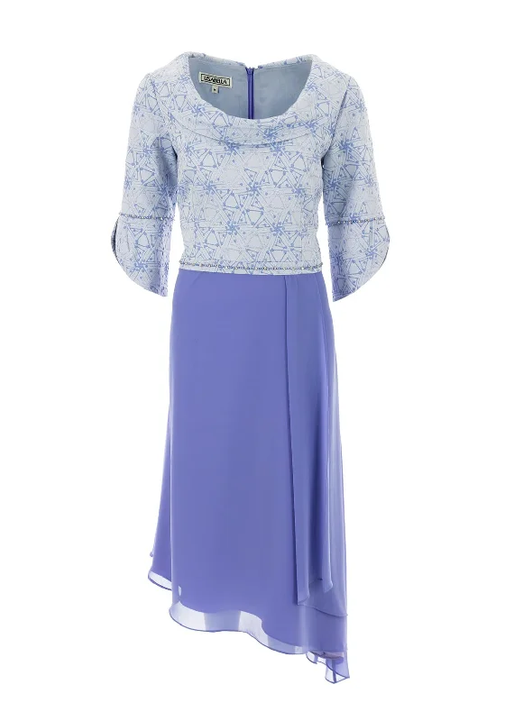 Midi dress suitable for office - appropriate casual wearLizabella Dipped Chiffon Skirt Midi Dress, Lavender