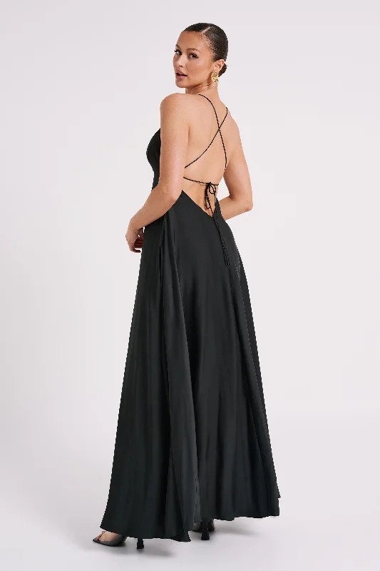 Party Dresses with Pleated Tulle Skirt and Sequined Geometric Shapes for Ladies' Princess and Modern LookMelisandre Baby Doll Maxi Dress - Black Party Dresses with Pleated Tulle Skirt and Sequined Geometric Shapes for Ladies' Princess and Modern LookMelisandre Baby Doll Maxi Dress - Black