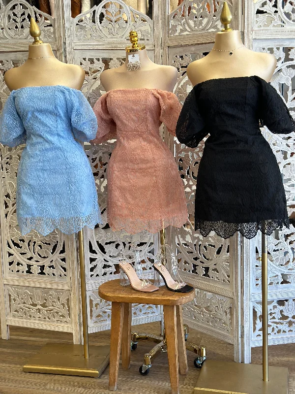Short Sleeve Floral Print Party Dresses for Ladies' Spring PartiesOff Shoulder Lace Embroidered Mini Dress- Not Stretchy, No Estira Short Sleeve Floral Print Party Dresses for Ladies' Spring PartiesOff Shoulder Lace Embroidered Mini Dress- Not Stretchy, No Estira