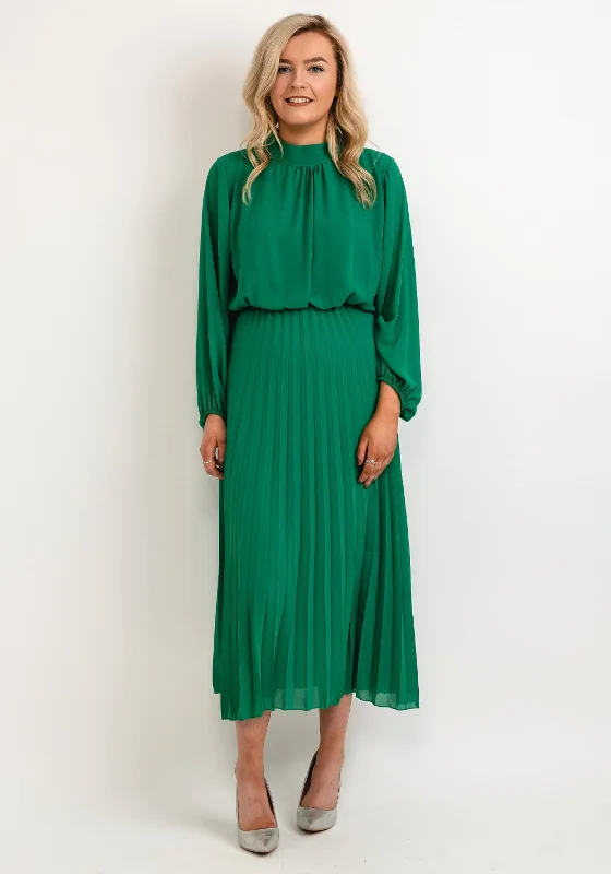 Off - the - shoulder midi dress for a flirty and romantic lookSeventy1 One Size Blouson Waist Midi Dress, Green