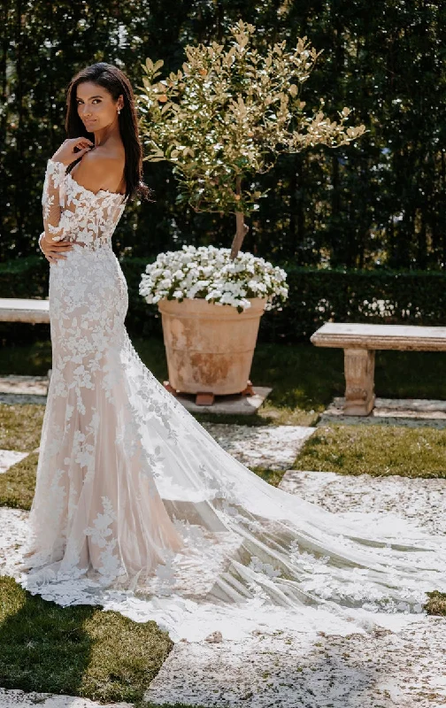 Wedding Dresses with Embroidered Floral Patterns and Tassel Hem and Sequined Bodice and Satin Sash and Belt for a Bohemian and Glamorous Look9863 Wedding Dresses with Embroidered Floral Patterns and Tassel Hem and Sequined Bodice and Satin Sash and Belt for a Bohemian and Glamorous Look9863