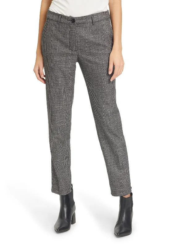 Thermal pants for women in extremely cold weatherBetty Barclay Houndstooth Slim Trousers, Grey