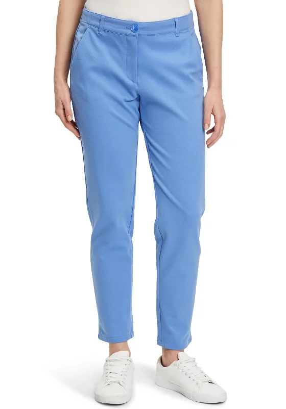High waisted bootcut jeans for women in a flattering fitBetty Barclay Nicole Relaxed Casual Trousers, Ultramarine