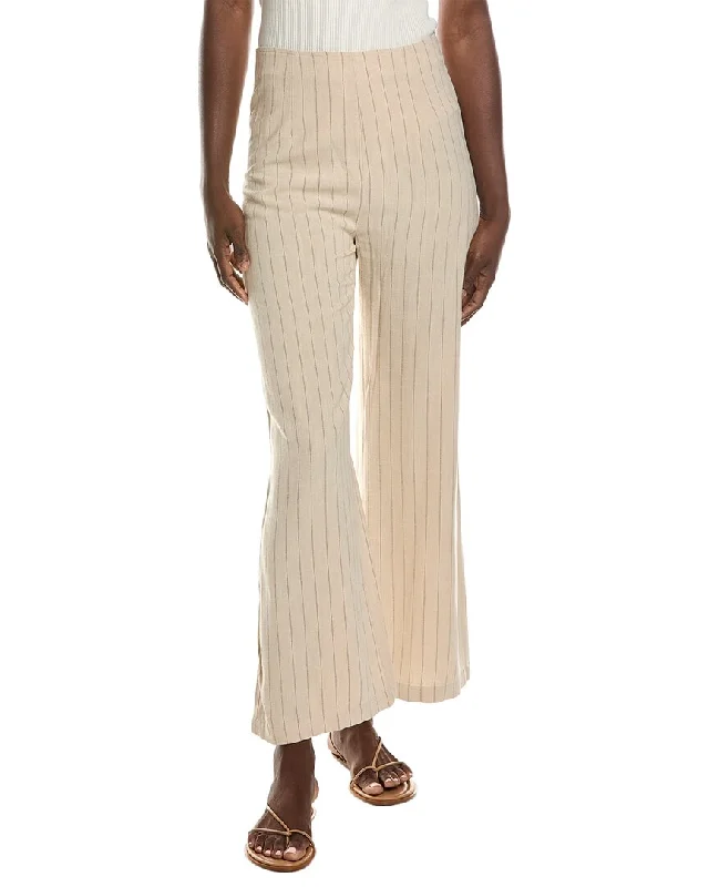 Sequined skinny pants for women in a party - ready styleChaser Laurel Linen-Blend Trouser