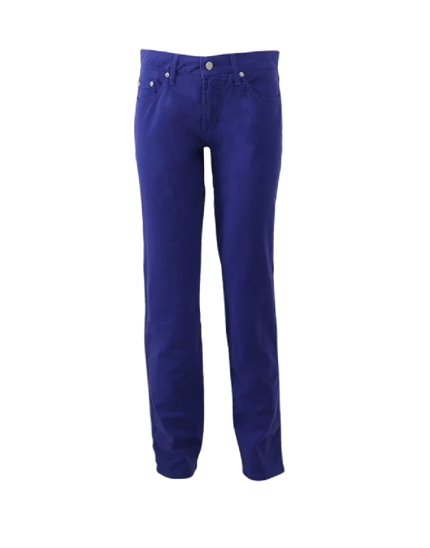 Wrinkle resistant pants for women on business tripsColored Straight Leg Denim