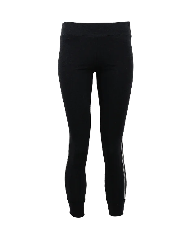 Patchwork wide leg pants for women in a creative and unique styleCotton Jersey Pull-On Leggings