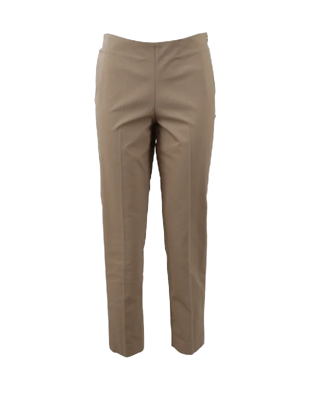 Distressed boyfriend jeans for women in a laid - back styleCotton Side Zip Pant