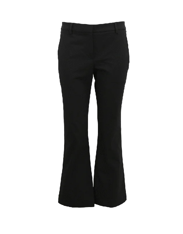 Tartan check pants for women in a traditional - modern styleCotton Stretch Kick Flare Pant