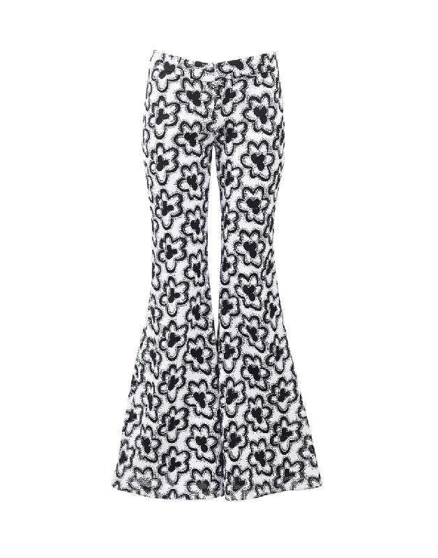 Velvet pants for women in a luxurious feelDagmar Wild Flower Flared Pant