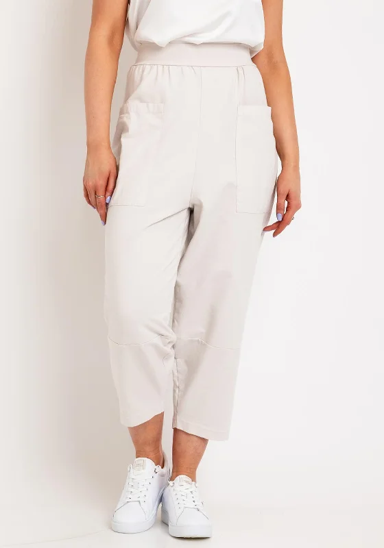 Linen pants for women in a breathable materialD.E.C.K. By Decollage Harlem Casual Utility Trousers, Beige Linen pants for women in a breathable materialD.E.C.K. By Decollage Harlem Casual Utility Trousers, Beige