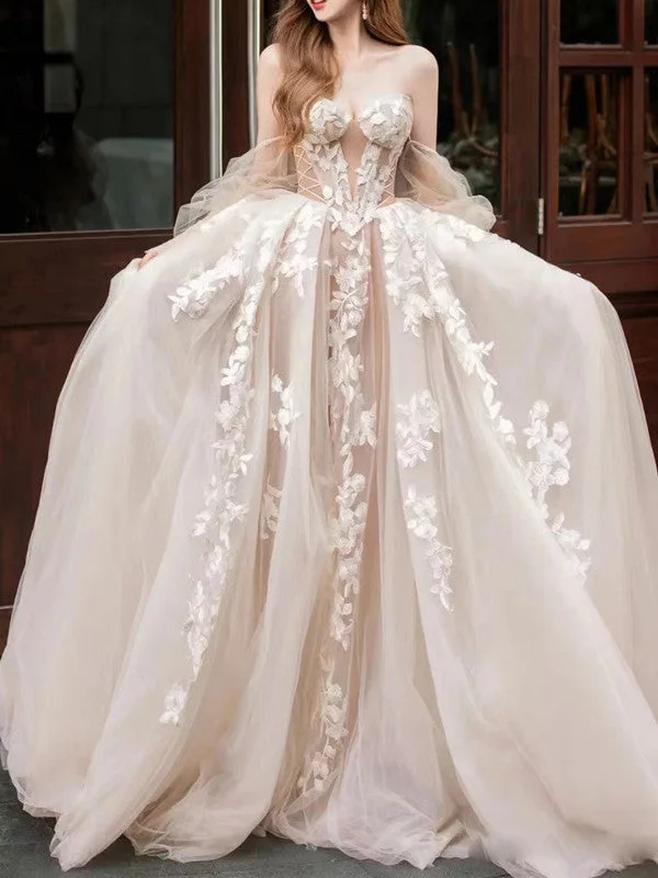 Wedding Dresses with Sheer Panels and Beaded Trim and Embroidered Paisley Patterns and Ruffled Hem and Belt for a Sultry and Exotic LookElegant A-line Tulle Wedding Dresses, Lace Popular Bridal Gowns, Newest Wedding Guest Dresses Wedding Dresses with Sheer Panels and Beaded Trim and Embroidered Paisley Patterns and Ruffled Hem and Belt for a Sultry and Exotic LookElegant A-line Tulle Wedding Dresses, Lace Popular Bridal Gowns, Newest Wedding Guest Dresses