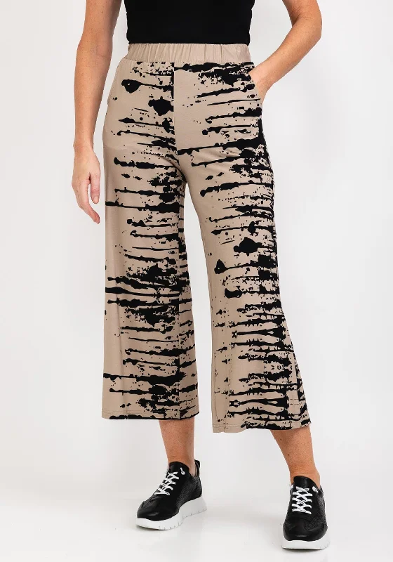 Ripped boyfriend jeans for women in a casual and cool styleElsewhere Splash Print Jersey Culottes, Cafe Creme Ripped boyfriend jeans for women in a casual and cool styleElsewhere Splash Print Jersey Culottes, Cafe Creme