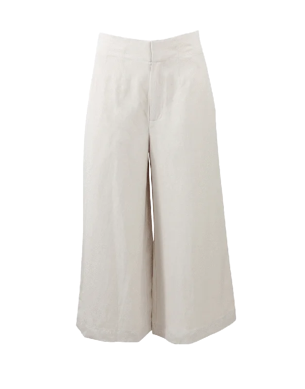 Trousers with back pockets for women in functionalityHigh Waisted Culotte