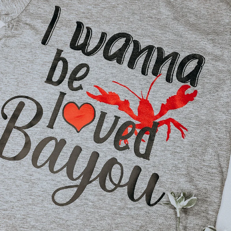 Cable knit women's T - shirt with a beltI Wanna Be Loved Bayou Tee