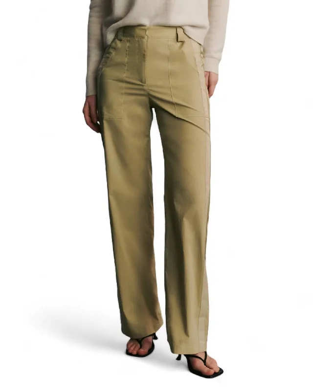 Patchwork wide leg pants for women in a creative and unique styleIzzy Pant In Sage
