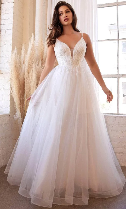 Halter Neck Wedding Dresses with High Low Hem for a Modern TwistLadivine CD0154W - Pearl Beaded Tulle A-line Bridal Dress Halter Neck Wedding Dresses with High Low Hem for a Modern TwistLadivine CD0154W - Pearl Beaded Tulle A-line Bridal Dress