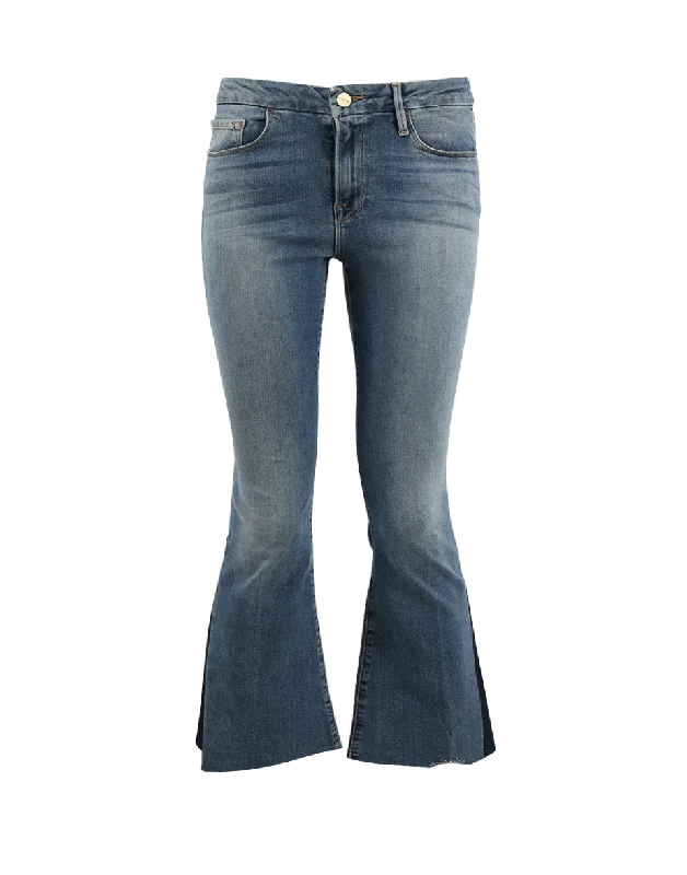 Linen blend cigarette pants for women in a breezy and modern styleLe Crop Mini Boot Gusset Linen blend cigarette pants for women in a breezy and modern styleLe Crop Mini Boot Gusset
