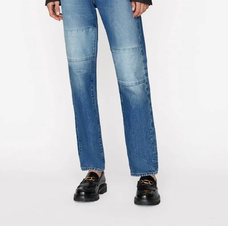 Pencil pants for women in a sleek styleLe Slouch Denim In Patch Mending