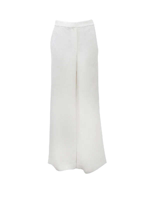 Polyester blend wide leg pants for women in a durable and stylish styleLinen Palazzo Pant