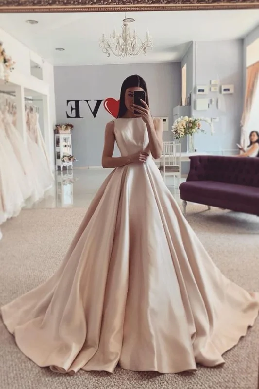 Wedding Dresses with Tassel Hem and Metallic Lace and Sequined Geometric Shapes and Satin Ribbon and Belt for a Boho and Luxurious LookLong Prom Dress Bateau Satin Simple Champagne Wedding Dresses with Train cg16109 Wedding Dresses with Tassel Hem and Metallic Lace and Sequined Geometric Shapes and Satin Ribbon and Belt for a Boho and Luxurious LookLong Prom Dress Bateau Satin Simple Champagne Wedding Dresses with Train cg16109