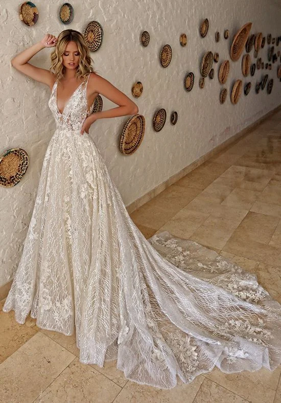 Princess Style Wedding Dresses with Tulle Overlay and Floral EmbroideryLuxurious Ball Gown V Neck Open Back White Lace Wedding Dresses,Elegant Bridal Gown Prom Dress cg17224 Princess Style Wedding Dresses with Tulle Overlay and Floral EmbroideryLuxurious Ball Gown V Neck Open Back White Lace Wedding Dresses,Elegant Bridal Gown Prom Dress cg17224