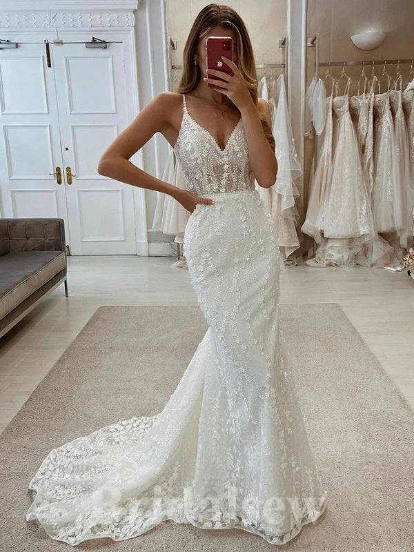 Wedding Dresses with Beaded Floral Wreath on the Bodice and Tulle Skirt and High Neck for a Delicate and Festive LookLuxurious Unique Lace Mermaid Fantasy Beach Vintage Long Wedding Dresses WD371 Wedding Dresses with Beaded Floral Wreath on the Bodice and Tulle Skirt and High Neck for a Delicate and Festive LookLuxurious Unique Lace Mermaid Fantasy Beach Vintage Long Wedding Dresses WD371