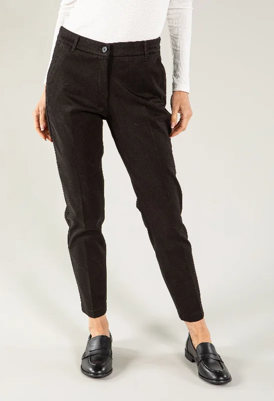 Striped wide leg jeans for women in a bold and trendy styleMaron Pull On Chino Regular Leg