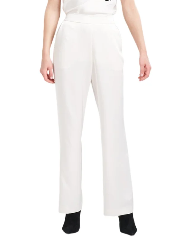 Elastic waist wide leg pants for plus size women in a comfortable and flattering styleNatori Luxe Charmeuse Pant