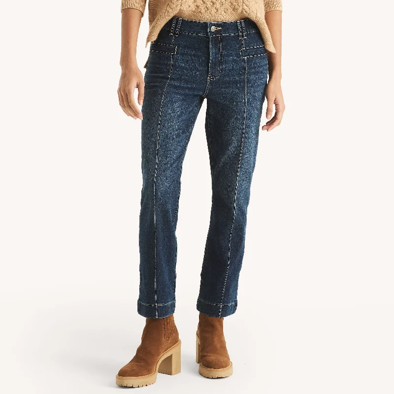 High waisted cargo pants with drawstring for women in a practical and adjustable styleNautica Womens Mid-Rise Demi Bootcut Denim High waisted cargo pants with drawstring for women in a practical and adjustable styleNautica Womens Mid-Rise Demi Bootcut Denim