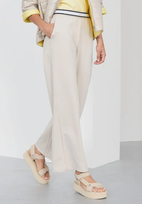 Tartan plaid wide leg dress pants for women in a vintage and formal styleNaya Wide Leg Trousers, Beige