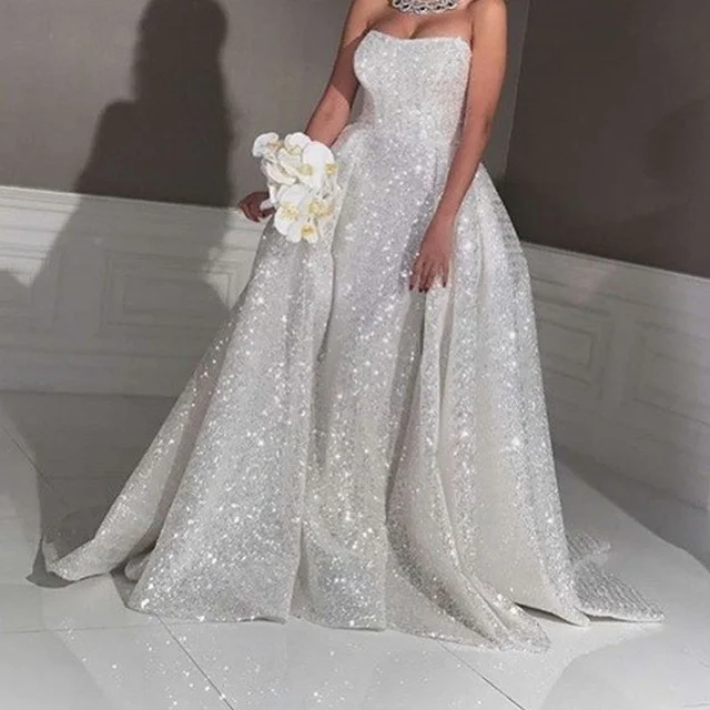 Bohemian Style Lace Wedding Dresses with Bell Sleeves for Outdoor WeddingsProm Dresses Sequin White Wedding Dresses, Beautiful Bridal Gowns cg20978 Bohemian Style Lace Wedding Dresses with Bell Sleeves for Outdoor WeddingsProm Dresses Sequin White Wedding Dresses, Beautiful Bridal Gowns cg20978