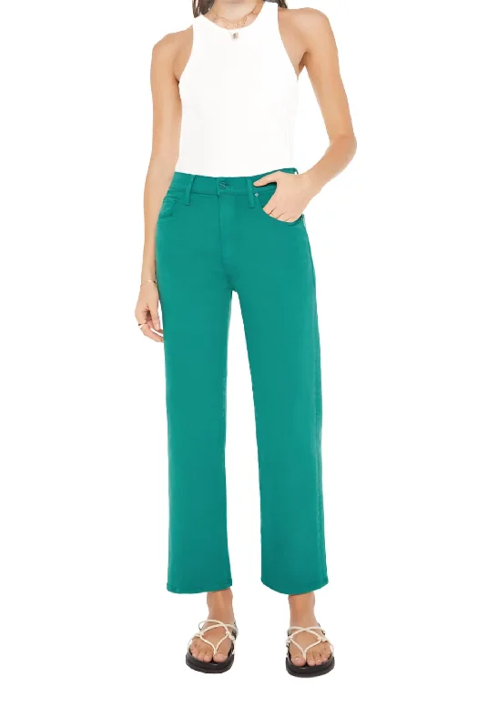 Distressed boyfriend jeans for women in a laid - back styleRambler Zip Ankle Pant In Teal Green Distressed boyfriend jeans for women in a laid - back styleRambler Zip Ankle Pant In Teal Green
