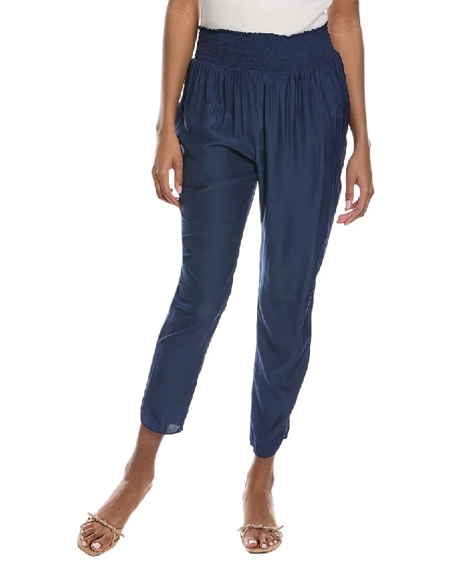 Plaid wide leg jeans for women in a preppy and trendy styleRamy Brook Roman Pant